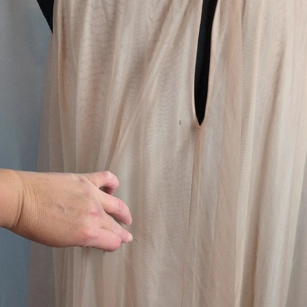 Gossard Artemis Vtg Sheer Nightgown Robe Set‎ Lace/Satin Trim Bridal Lingerie